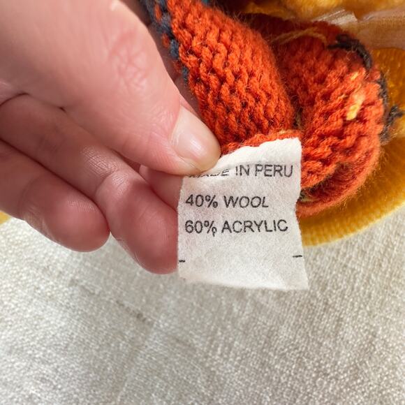 Peruvian Children's Zip-up Sweater VGUC 6-12mo - Picture 3 of 6